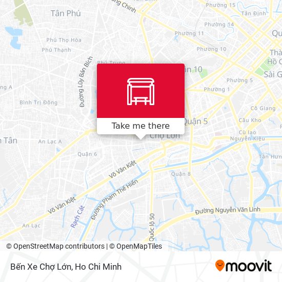 Bến Xe Chợ Lớn map