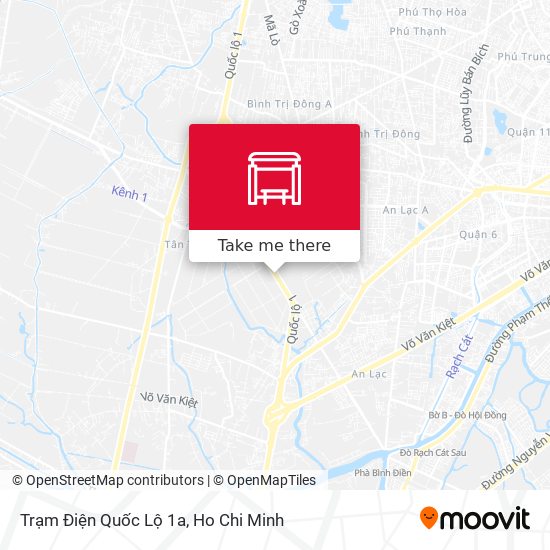 Trạm Điện Quốc Lộ 1a map