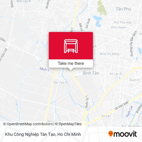 Khu Công Nghiệp Tân Tạo map