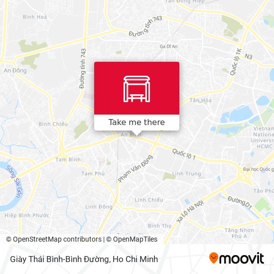 Giày Thái Bình-Bình Đường map