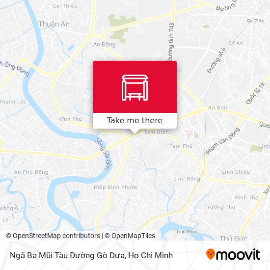 Ngã Ba Mũi Tàu Đường Gò Dưa map