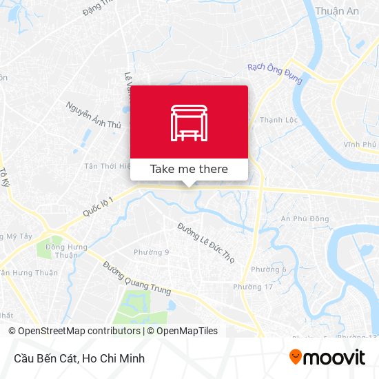 Cầu Bến Cát map