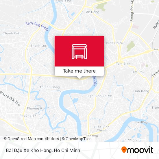 Bãi Đậu Xe Kho Hàng map