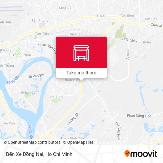 Bến Xe Đồng Nai map
