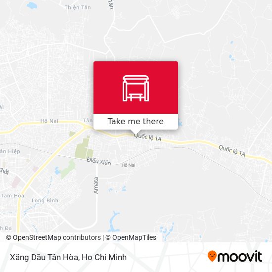Xăng Dầu Tân Hòa map