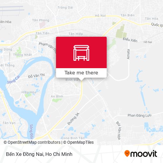 Bến Xe Đồng Nai map