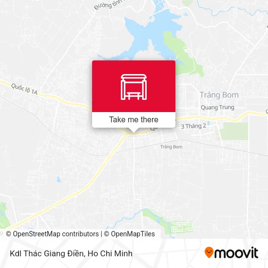 Kdl Thác Giang Điền map
