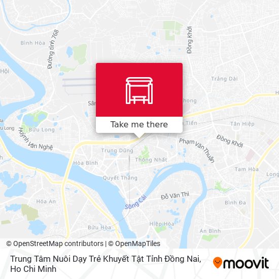 Trung Tâm Nuôi Dạy Trẻ Khuyết Tật Tỉnh Đồng Nai map