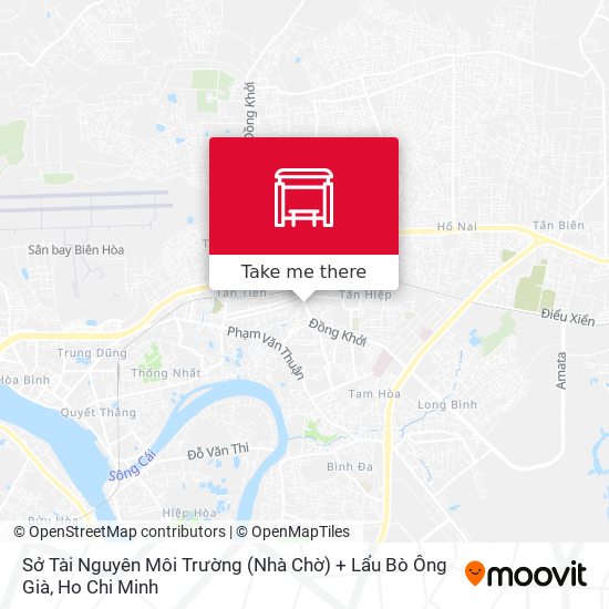 Sở Tài Nguyên Môi Trường (Nhà Chờ) + Lẩu Bò Ông Già map