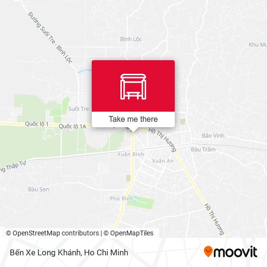 Bến Xe Long Khánh map