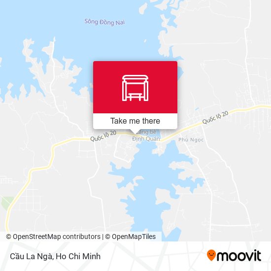 Cầu La Ngà map