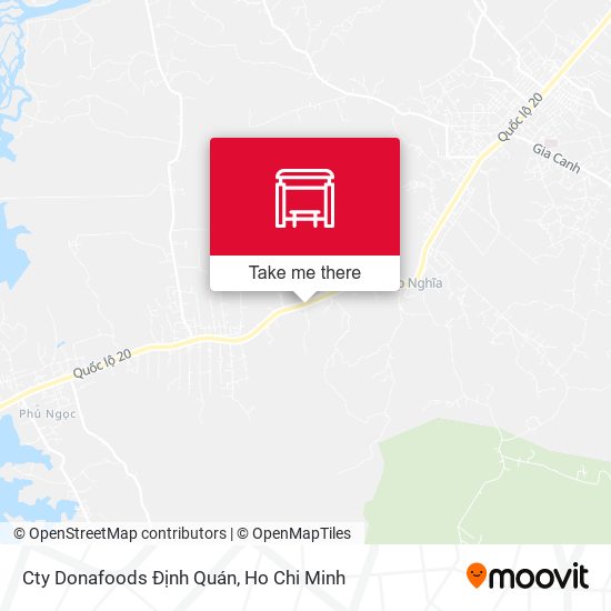 Cty Donafoods Định Quán map