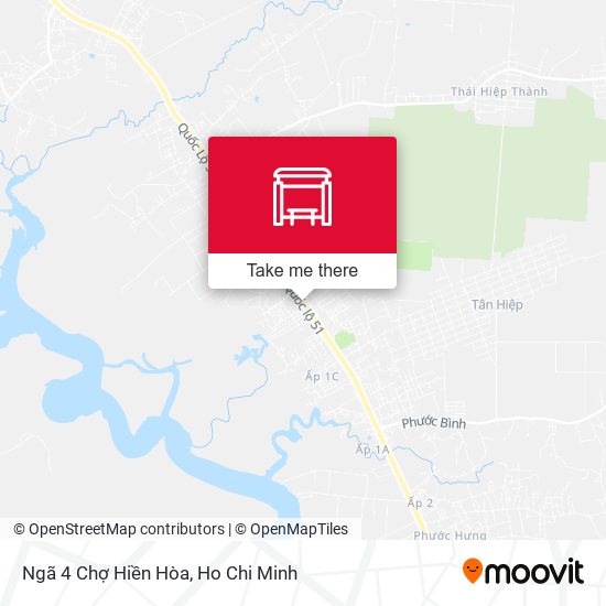 Ngã 4 Chợ Hiền Hòa map