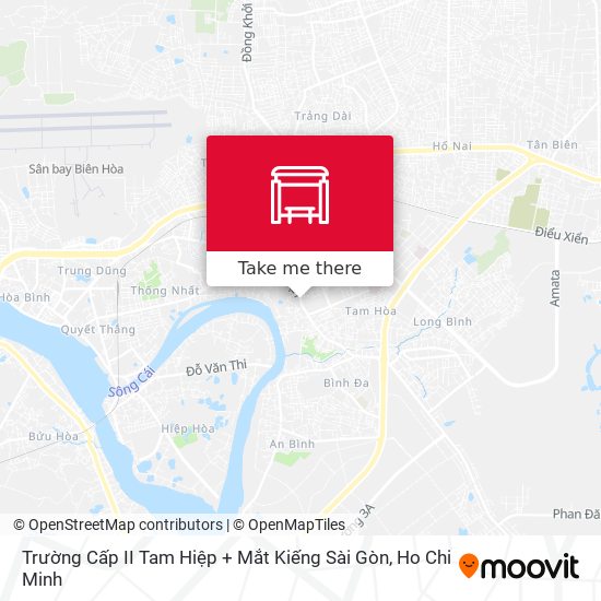 Trường Cấp II Tam Hiệp + Mắt Kiếng Sài Gòn map