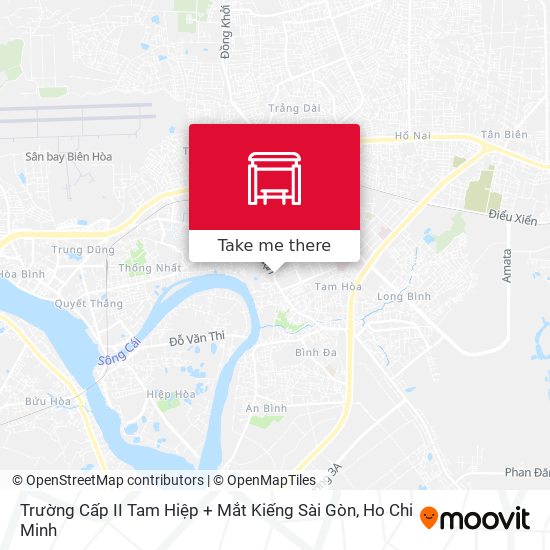 Trường Cấp II Tam Hiệp + Mắt Kiếng Sài Gòn map