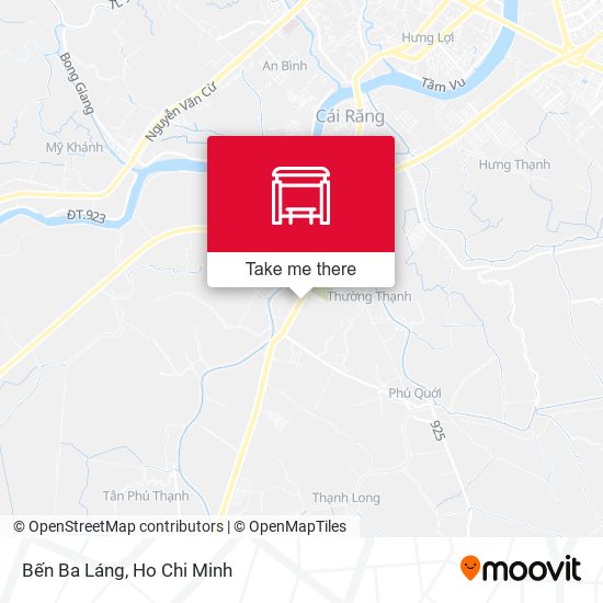 Bến Ba Láng map