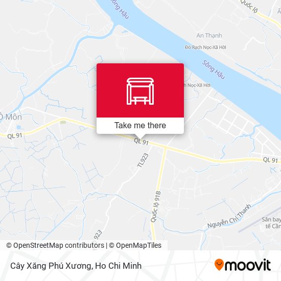 Cây Xăng Phú Xương map