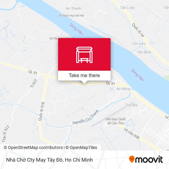 Nhà Chờ Cty May Tây Đô map