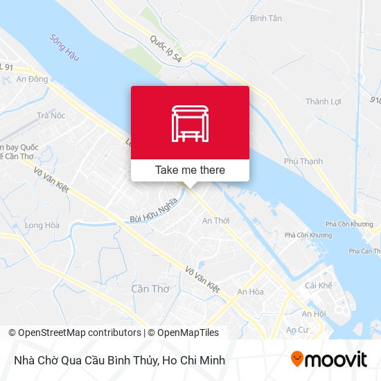 Nhà Chờ Qua Cầu Bình Thủy map