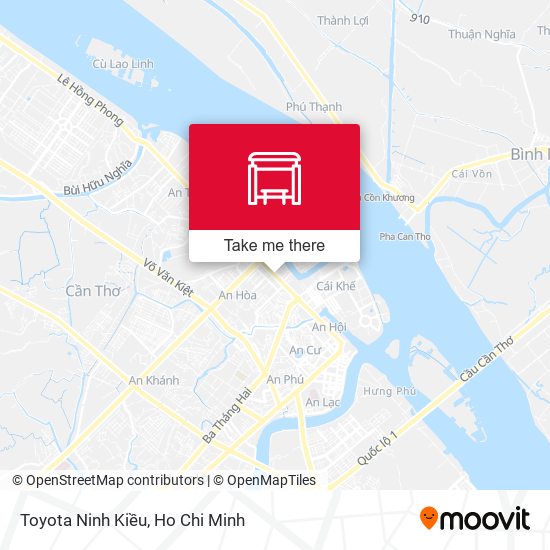 Toyota Ninh Kiều map