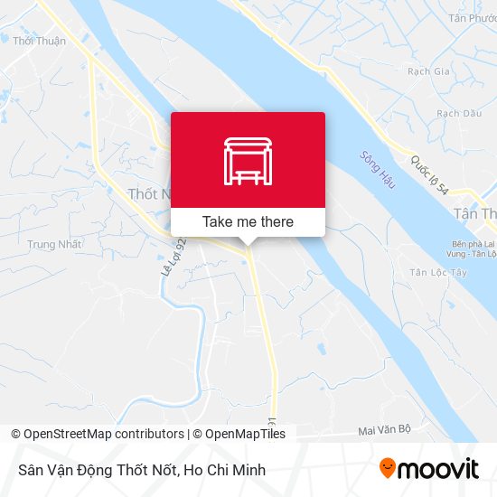 Sân Vận Động Thốt Nốt map