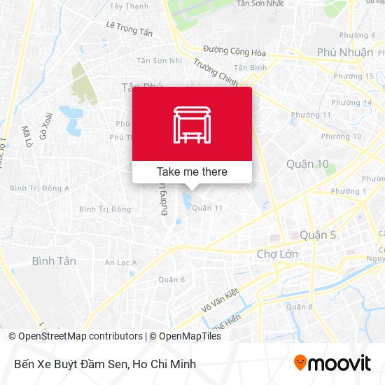 Bến Xe Buýt Đầm Sen map