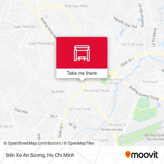 Bến Xe An Sương map