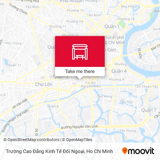 Trường Cao Đẳng Kinh Tế Đối Ngoại map