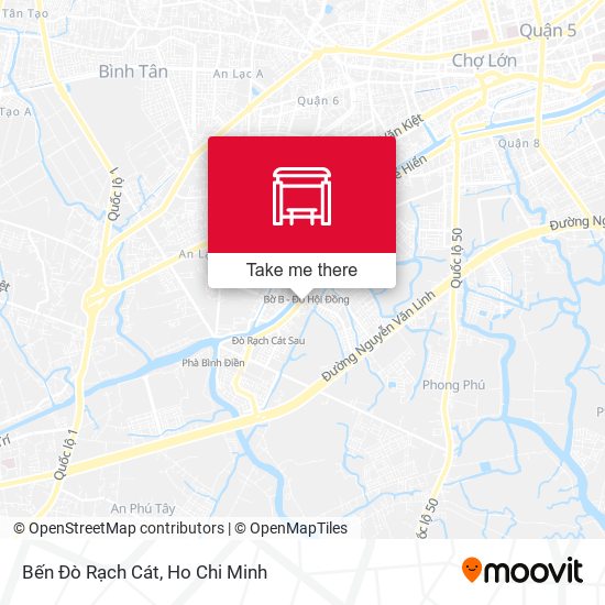 Bến Đò Rạch Cát map