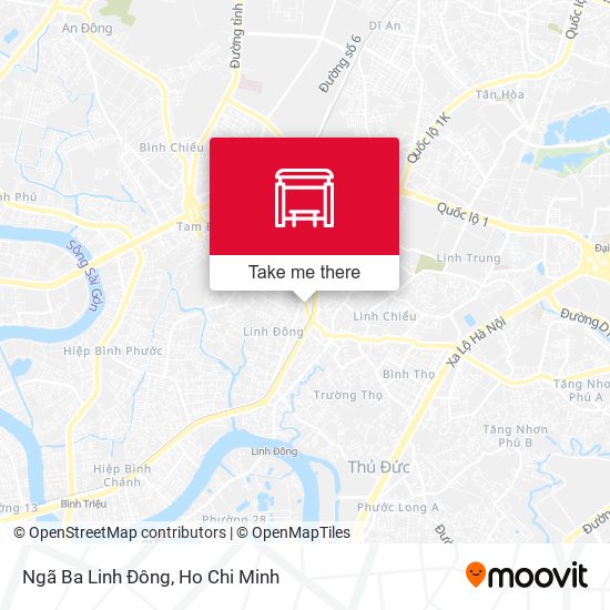 Ngã Ba Linh Đông map