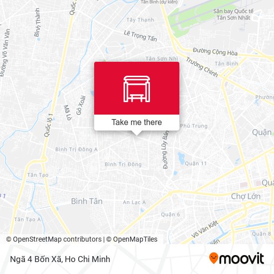 Ngã 4 Bốn Xã map