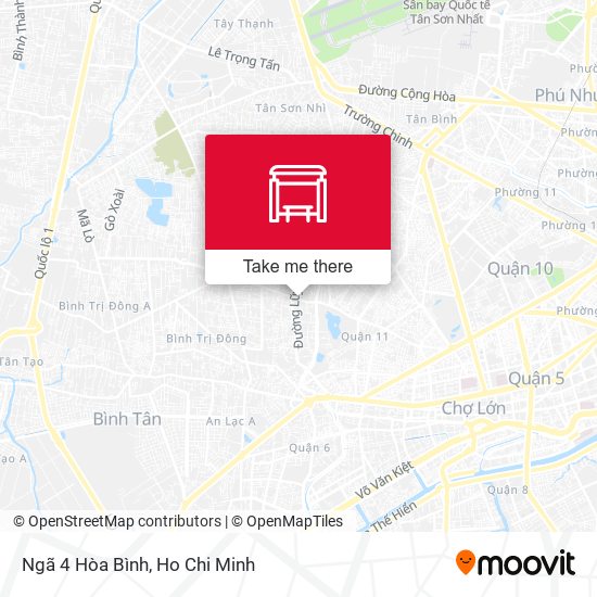 Ngã 4 Hòa Bình map