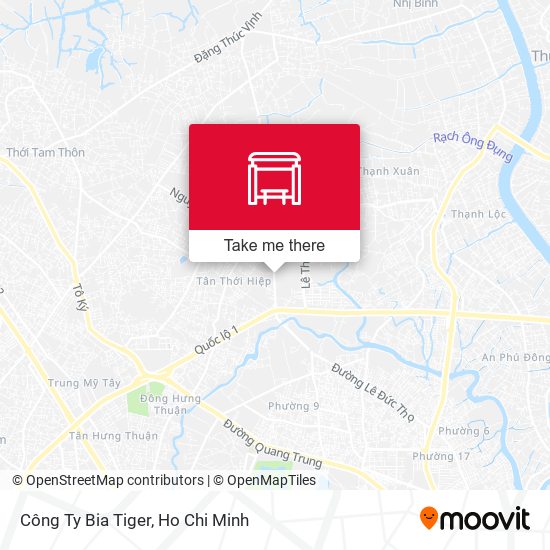 Công Ty Bia Tiger map