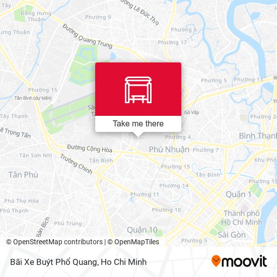 Bãi Xe Buýt Phổ Quang map