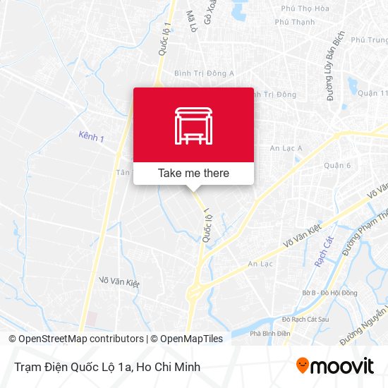 Trạm Điện Quốc Lộ 1a map