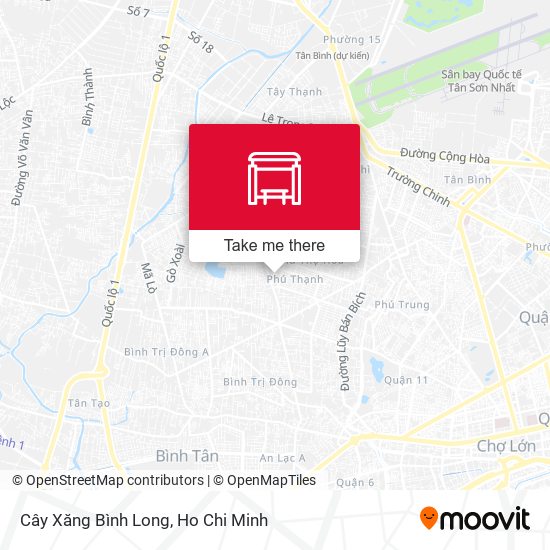 Cây Xăng Bình Long map