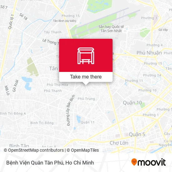 Bệnh Viện Quân Tân Phú map