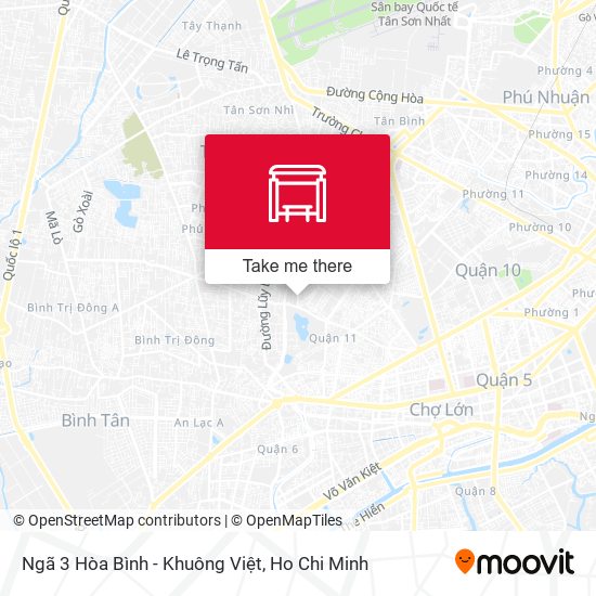 Ngã 3 Hòa Bình - Khuông Việt map