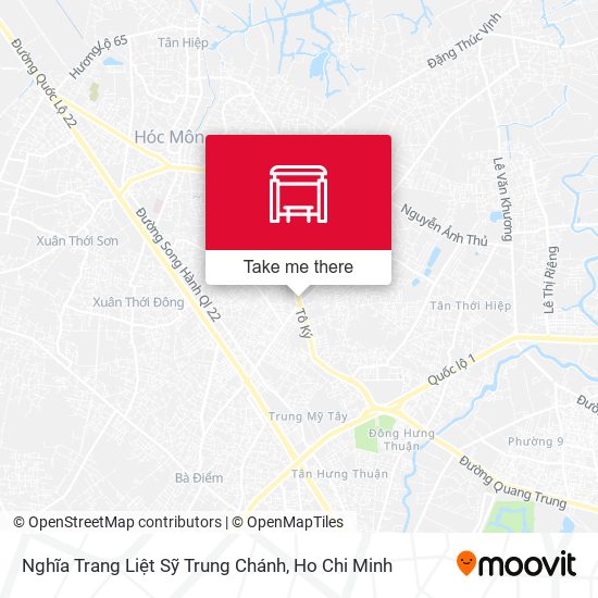 Nghĩa Trang Liệt Sỹ Trung Chánh map