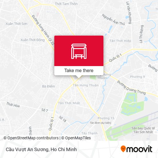 Cầu Vượt An Sương map