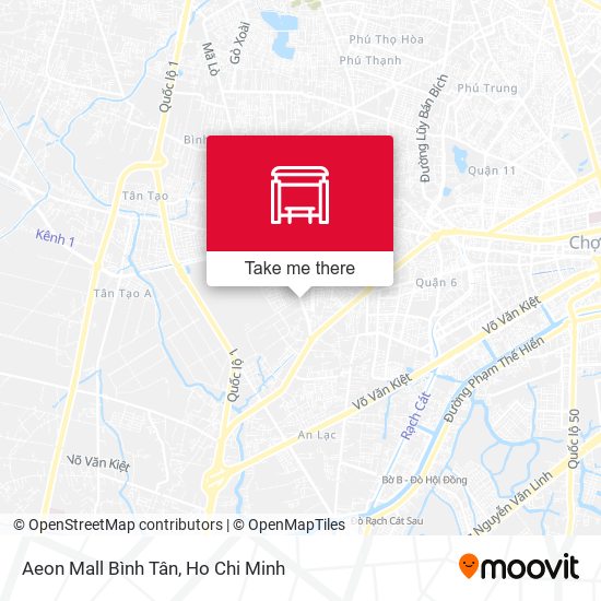 Aeon Mall Bình Tân map