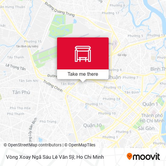 Vòng Xoay Ngã Sáu Lê Văn Sỹ map