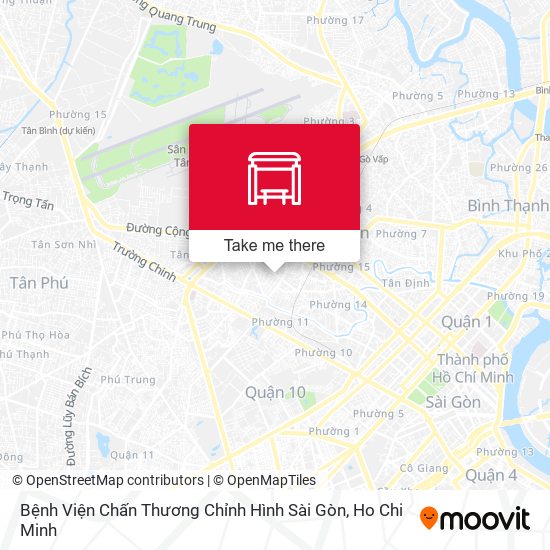 Bệnh Viện Chấn Thương Chỉnh Hình Sài Gòn map