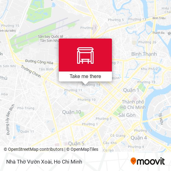 Nhà Thờ Vườn Xoài map