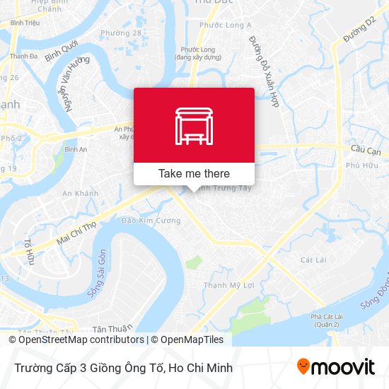 Trường Cấp 3 Giồng Ông Tố map