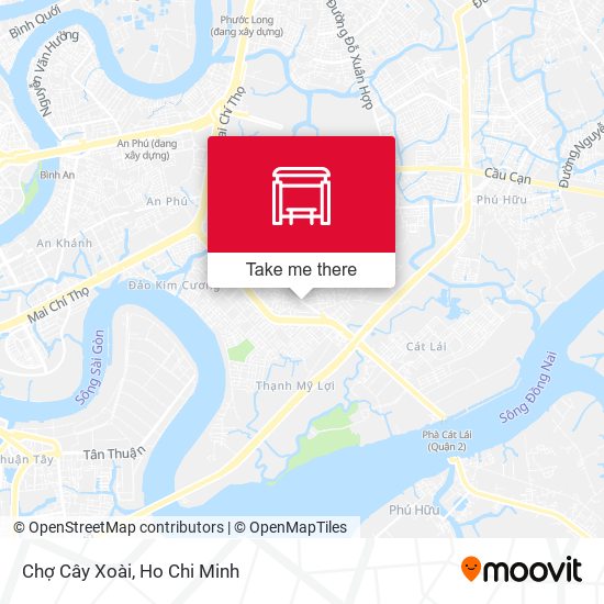 Chợ Cây Xoài map