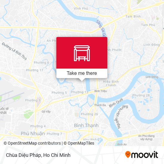 Chùa Diệu Pháp map