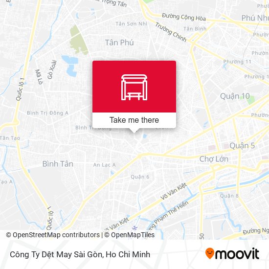 Công Ty Dệt May Sài Gòn map