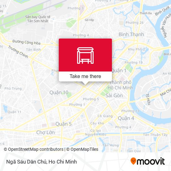 Ngã Sáu Dân Chủ map