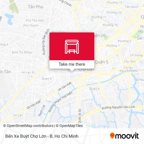 Bến Xe Buýt Chợ Lớn - B map